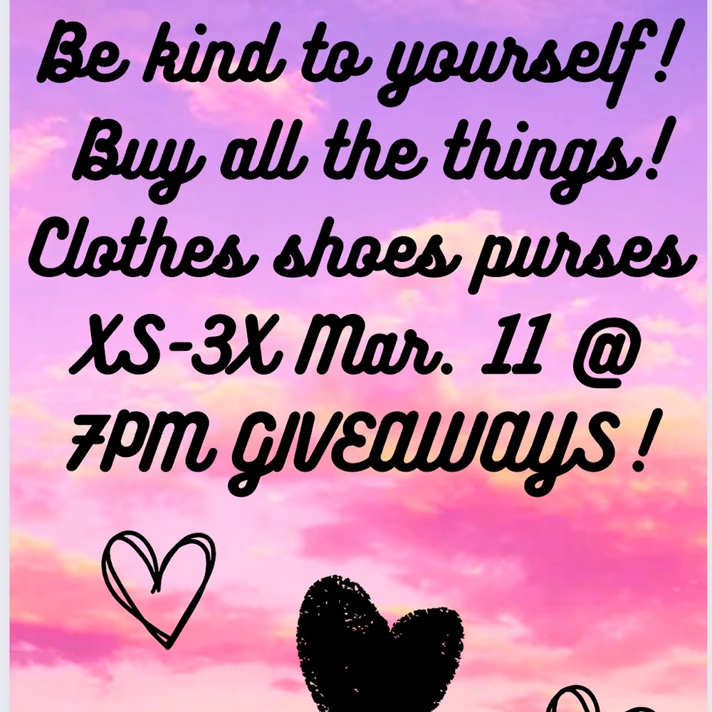 My 1st live show Mar. 11th @7PM Great inventory of all sizes!!